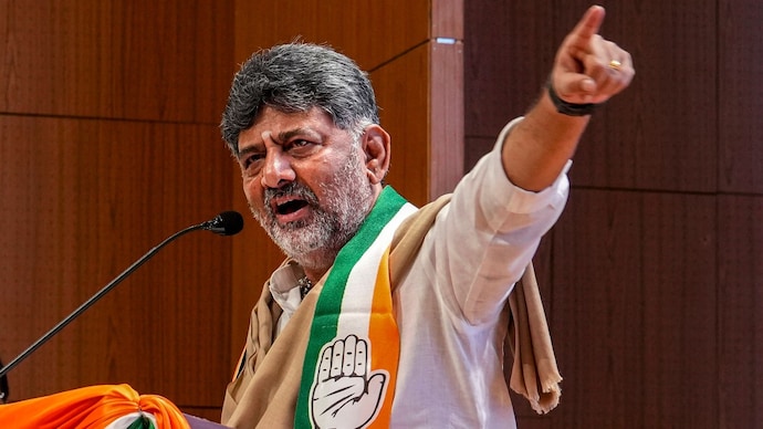Karnataka Chief Minister DK Shivakumar. (Image: PTI) Karnataka Chief Minister DK Shivakumar has been extensively focusing on the coastal belt of the state. (Image: PTI)