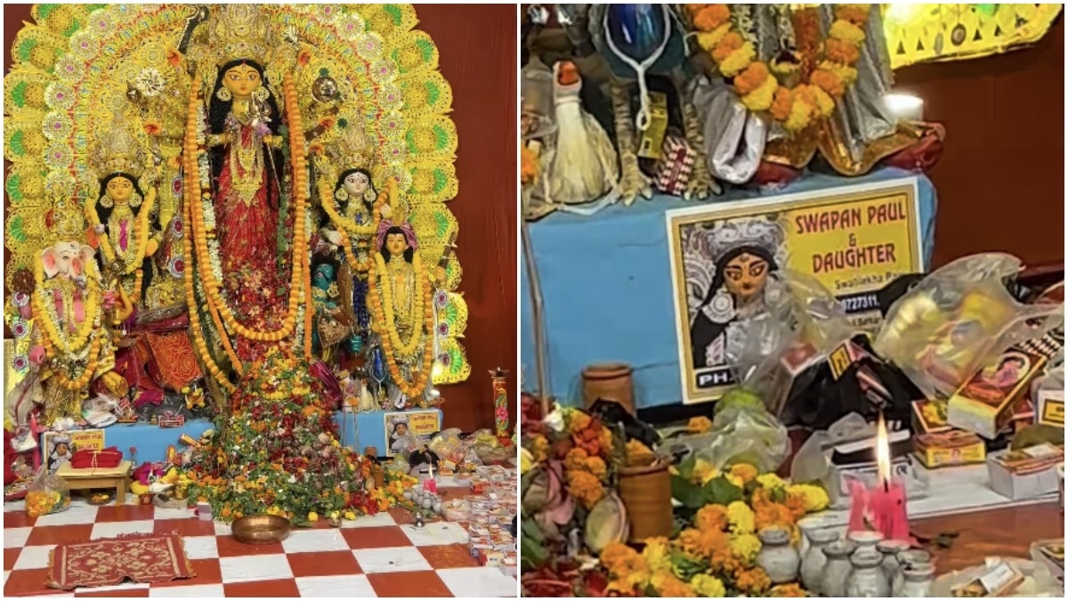Kolkata man spots wholesome father-daughter detail at Durga Puja pandal