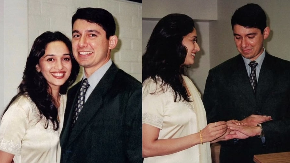 To infinity and beyond: Madhuri Dixit, Shriram Nene's unseen US court wedding pics
