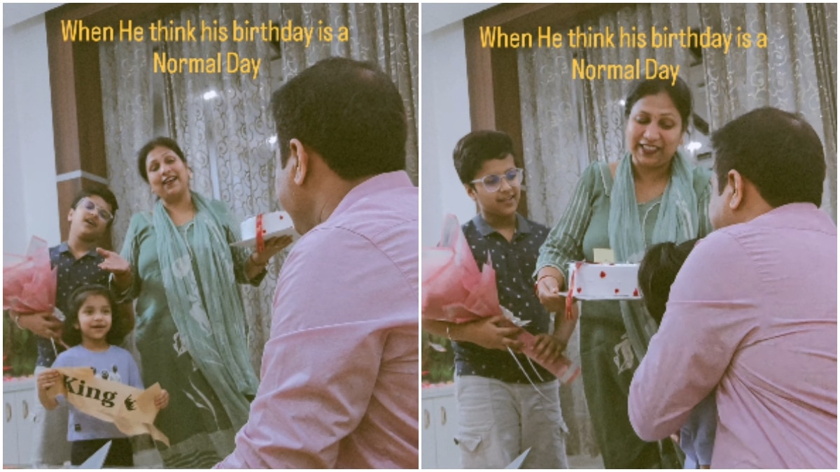 Man's family has a surprise waiting as he assumes his birthday is just another day