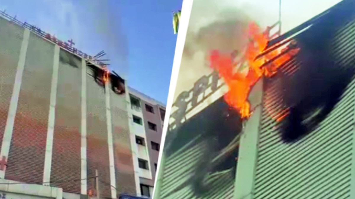 Video: Massive fire breaks out on 6th floor of Surat complex, no casualties