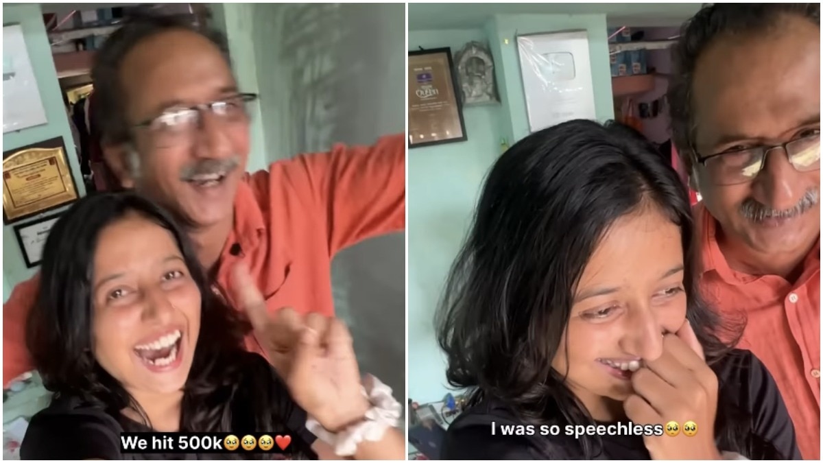 Mumbai content creator hits 500K on Instagram, her father's reaction steals the show