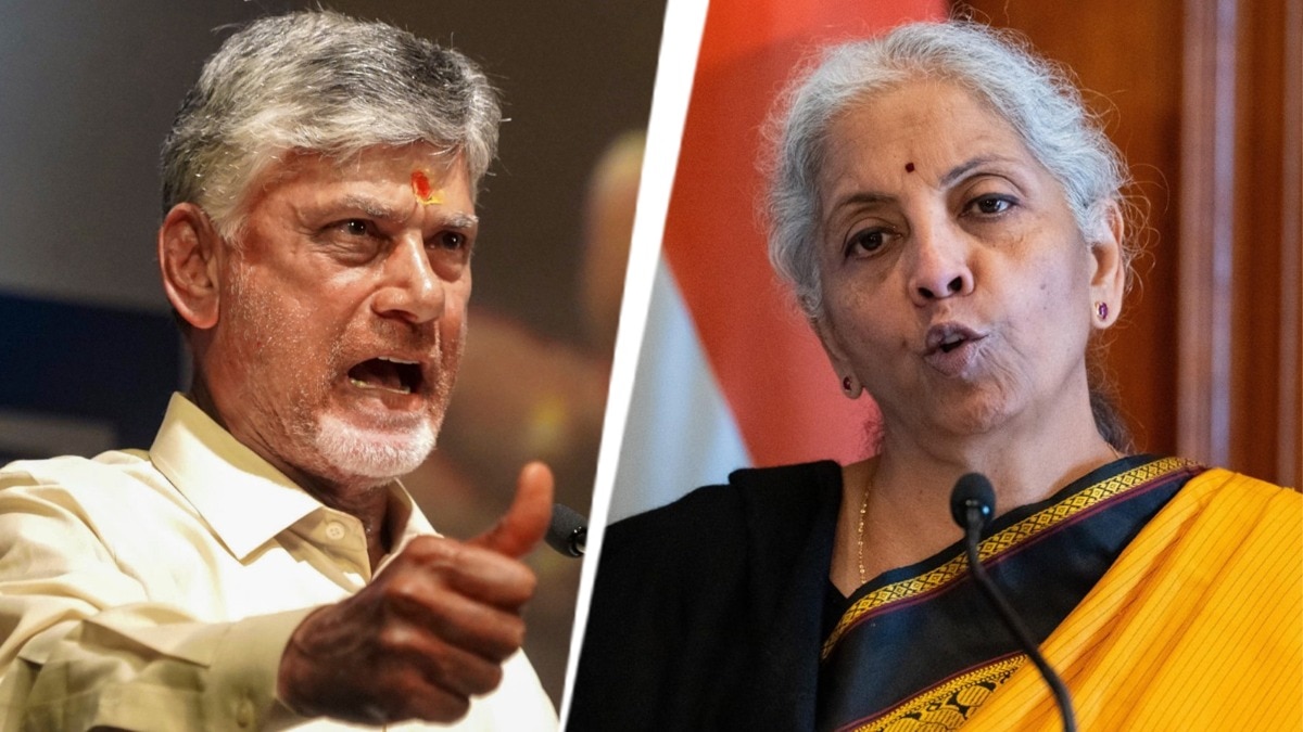 Sitharaman's speech disrupted, Cong claims anger, Chandrababu says enthusiasm