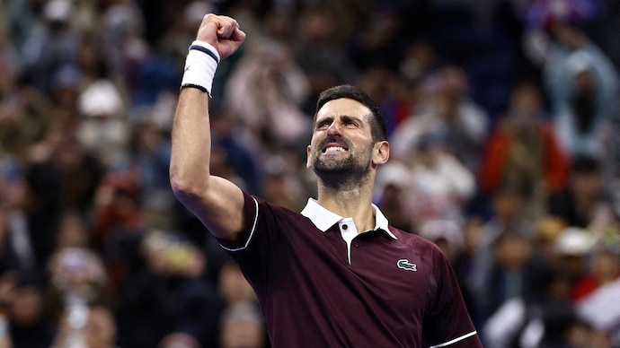 Novak Djokovic beat Alexander Zverev in the China Open. Courtesy: Reuters Novak Djokovic