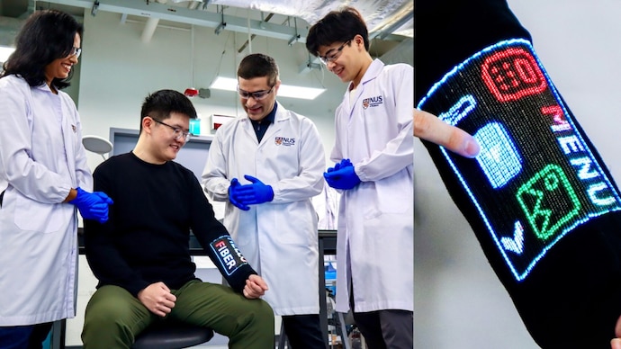 Un écran tactile que l'on peut porter ? Un chercheur indien contribue au développement d'une manche intelligente lavable