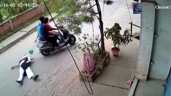 Caught on CCTV: Guwahati woman dragged nearly 50 metres during bag-snatching attempt