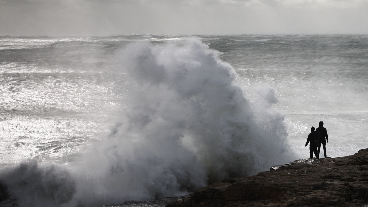 Power cuts, grounded flights, towering waves: Storm Austen batters France, UK
