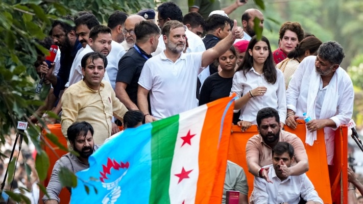 Rahul Gandhi invites INDIA bloc MPs, activists for high tea after democracy march