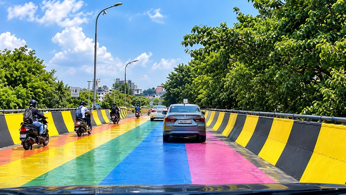 Why bikes are skidding on Kolkata's rainbow roads
