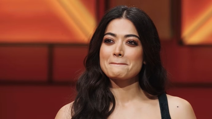Rashmika Mandanna addressed criticism of her South Indian accent on Koffee With Karan 9. (Credit: YouTube/ JioHotstar Promo) Rashmika Mandanna