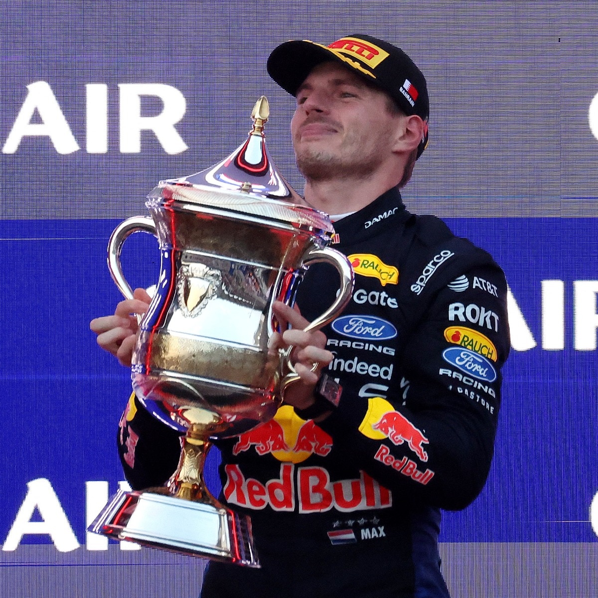 Max Verstappen beats Antonelli to win F1's rain-delayed Bahrain Grand Prix