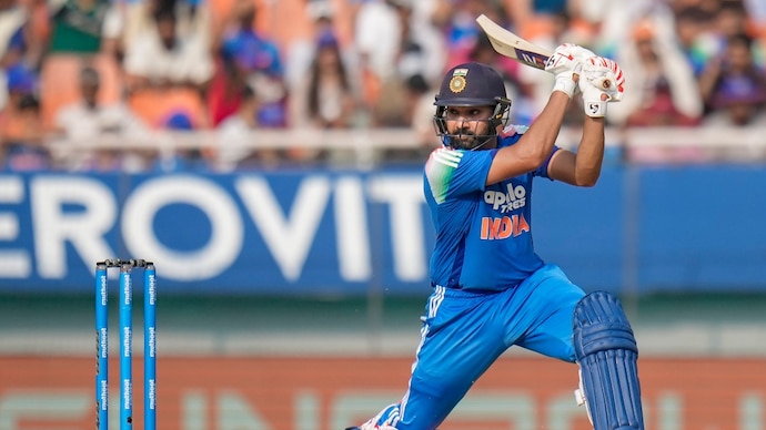 Rohit Sharma got out for 92 against West Indies. Courtesy: PTI Rohit Sharma