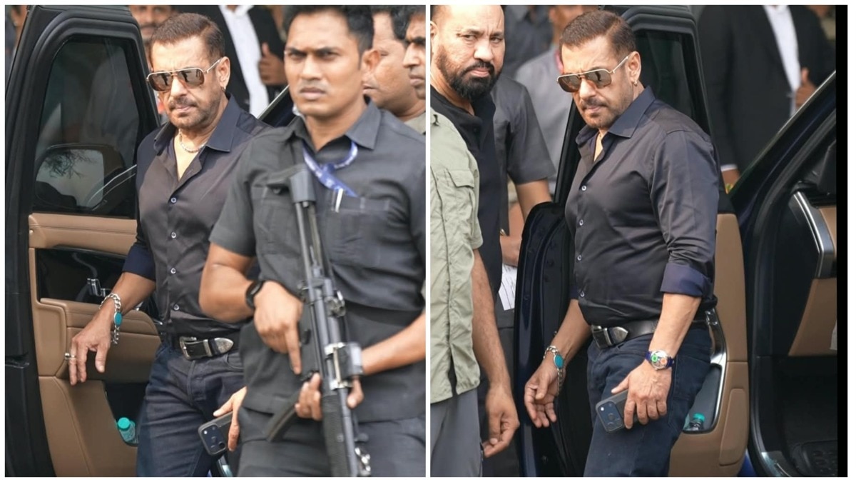 Salman Khan spotted at Mumbai airport with heavy security after shooting incident involving Tiger Shroff