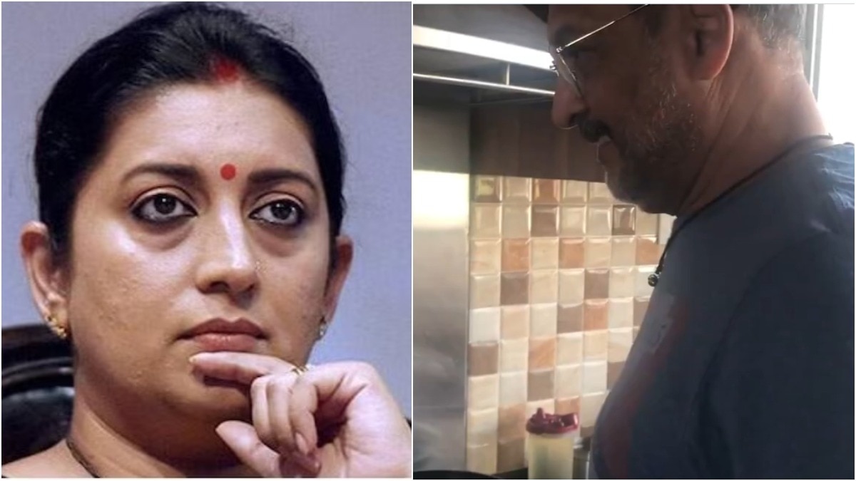 Smriti Irani shares video of Nana Patekar cooking for her in emotional farewell post