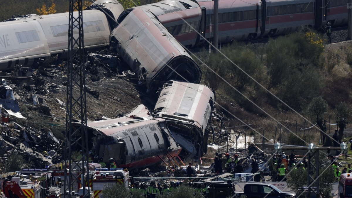 We were thrown against ceiling: Spain train crash survivors describe deadly impact