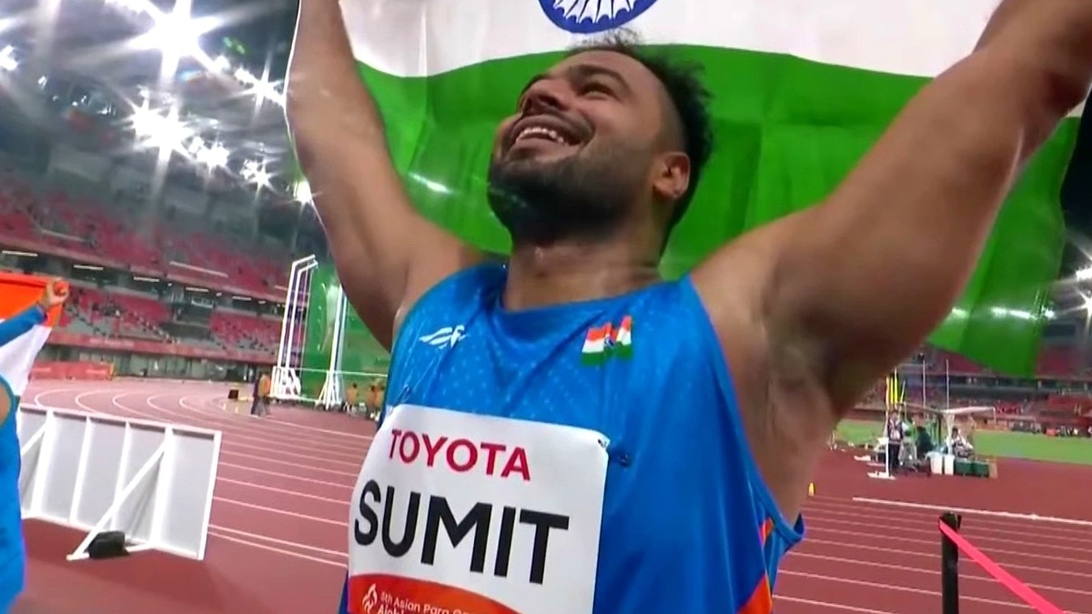 Sumit Antil Defends Asiad Javelin Crown, Leads India's Podium Sweep in Nagoya