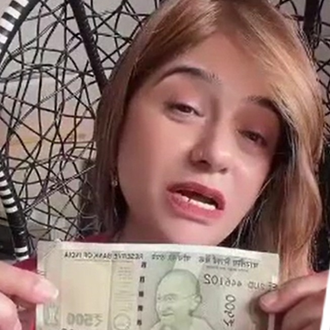 Insult to Mahatma Gandhi: Woman's reel with Rs 500 note lands her in custody