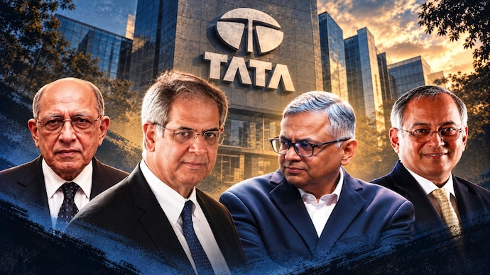 As the Tata Sons dispute widens, the focus is shifting to the power equations behind it. (Photo: AI illustration/Reuters) Tata Sons vs Tata Trusts