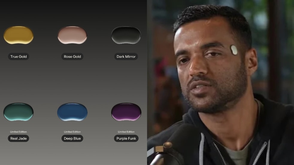 Temple colour options