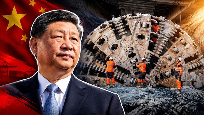 Under President Xi Jinping, China has emerged as the world's leading producer of tunnel-boring machines, accounting for an estimated 70% of the global market. (Image: Reuters/AI-edit) Under President Xi Jinping, China has emerged as the world's leading producer of tunnel-boring machines (TBMs), accounting for an estimated 70% of the global market. (Image: Reuters/AI-edit)