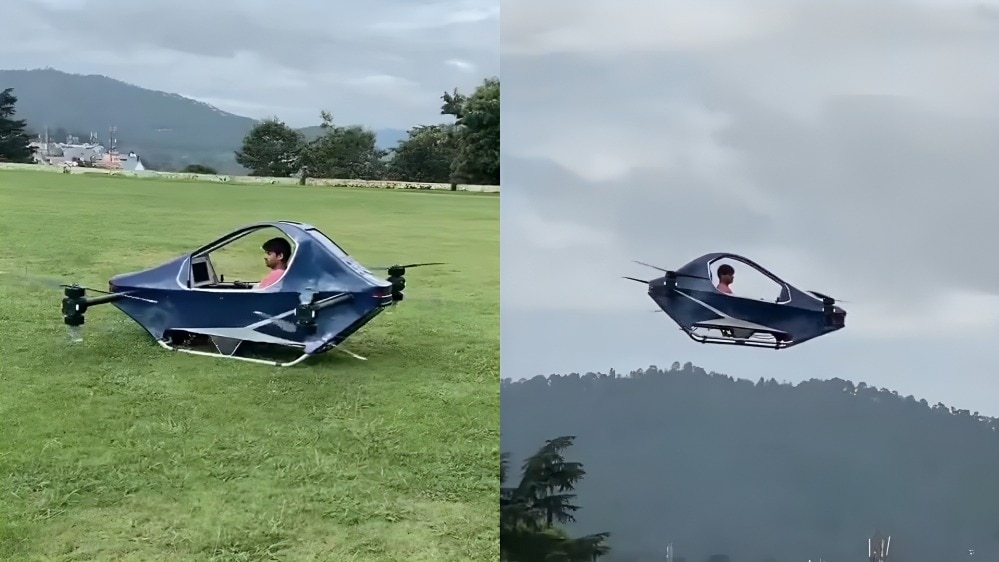 Uttarakhand Man Develops Electric Flying Car Prototype After 13 Years of Learning