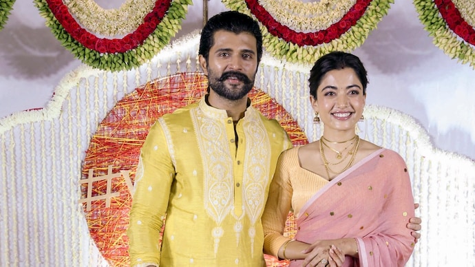 Vijay Deverakonda defended Rashmika Mandanna amid trolling over her kindness. (Photo credit: PTI) Vijay Deverakonda and Rashmika Mandanna.