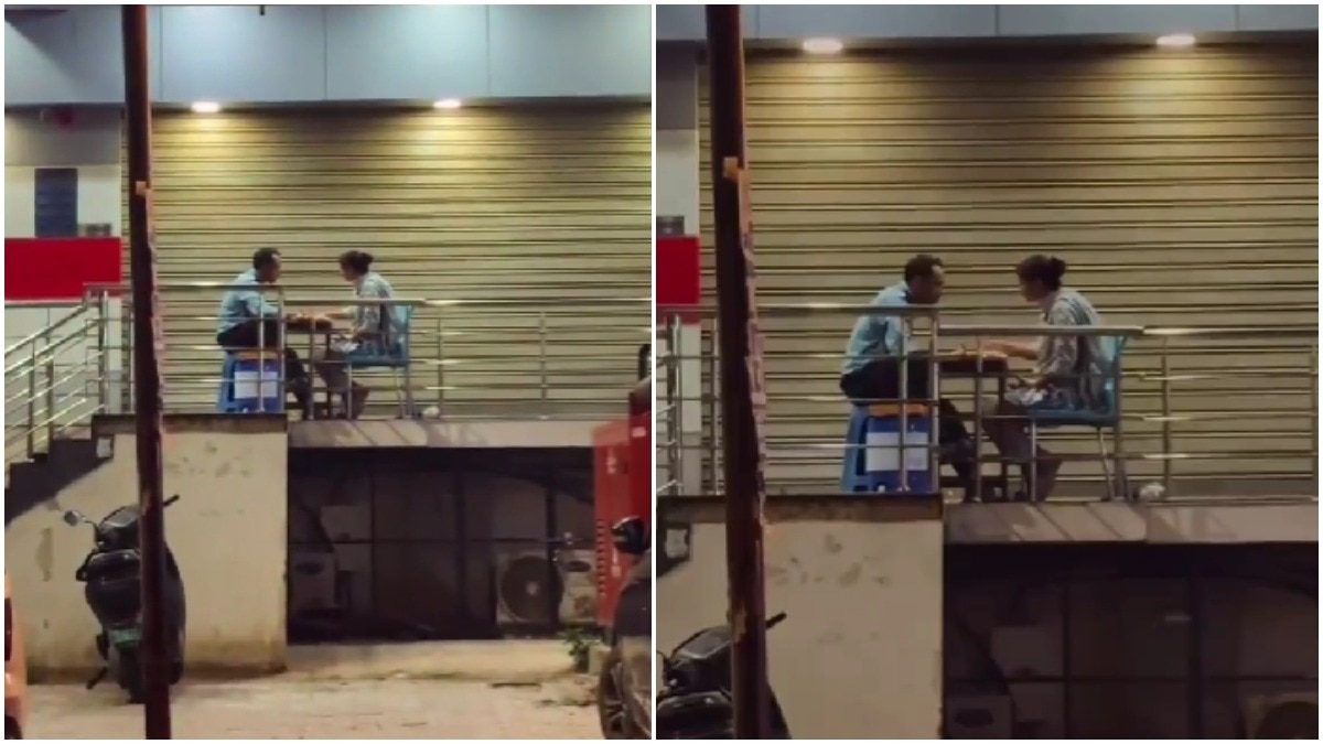Wife Brings Home-Cooked Dinner to Bank Security Guard on Night Duty