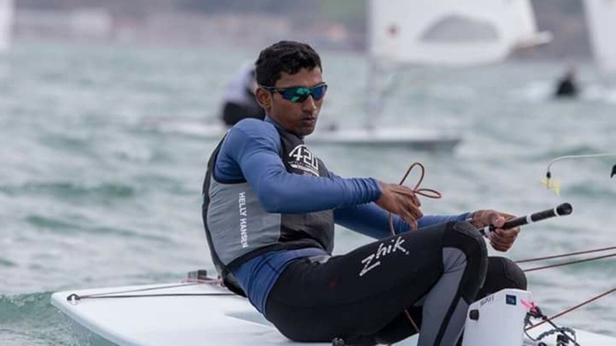 Asian Games: Vishnu Saravanan wins bronze in ILCA 7 event in sailing. Courtesy: Twitter