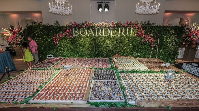 The world's largest charcuterie board created by Boardarie in Florida (Photo: AP) The world's largest charcuterie board created in Florida by Boardarie(Photo: AP)