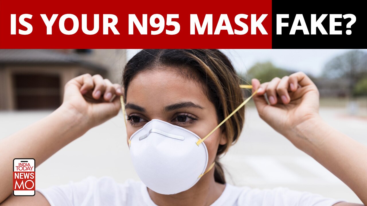 Omicron India How to differentiate a real N95 mask from a fake one