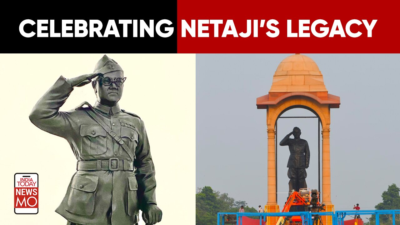 Prime Minister Narendra Modi Unveils The Statue Of Netaji Subhash