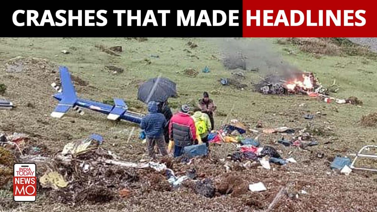 Kedarnath Helicopter Crash Helicopter Carrying Pilgrims Crashes Near