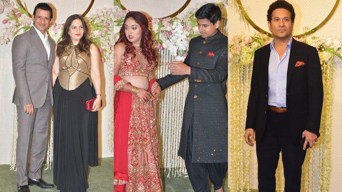 Stars at Ira-Nupur's reception.