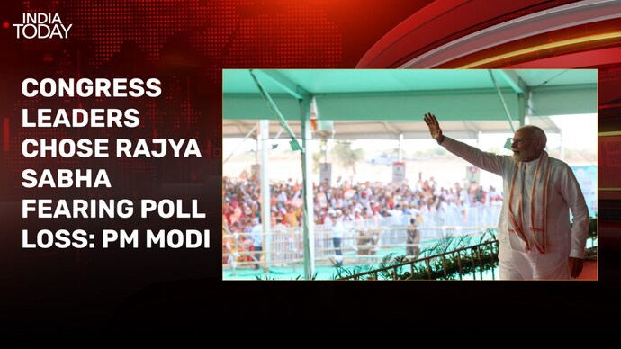 Congress leaders chose Rajya Sabha fearing poll loss: PM Modi