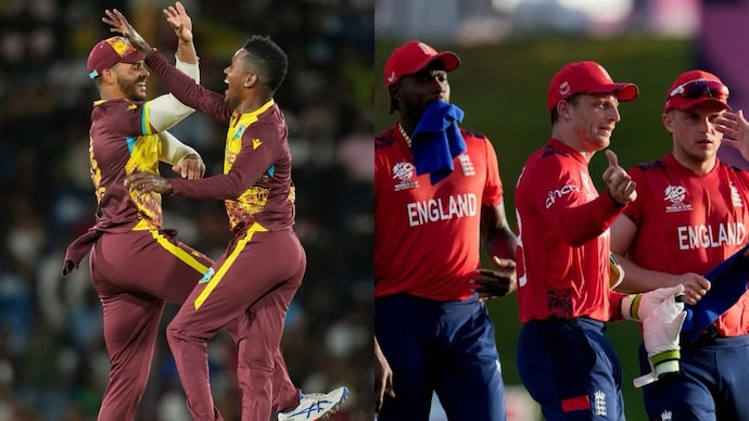 T20 World Cup: West Indies take on a confident England in the big Super 8 clash