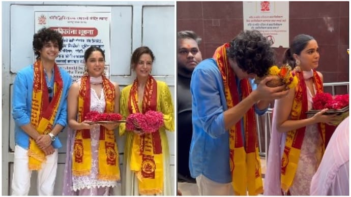 Mona Singh, Sharvari Wagh visit Siddhivinayak temple before the release of 'Munjya' Mona Singh, Sharvari Wagh at Siddhivinayak Temple.