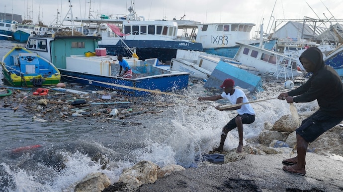 Video: Hurricane Beryl delays Indian cricket team’s departure from Barbados