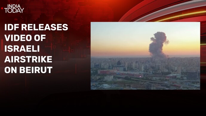 Israel shares video of airstrike on Beirut building, says 15 terrorists killed beirut air raid