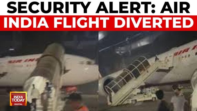 New York bound Air India flight diverted to Delhi after threat Air India flight diverted due to security threat