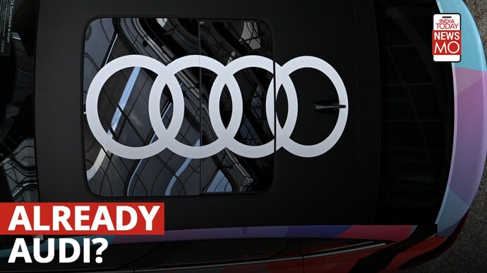 Audi drops iconic four rings logo in newly launched electric car in China following Jaguar’s logo revamp