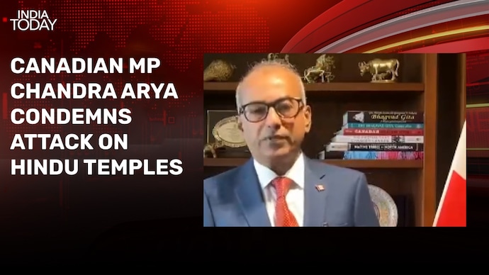 Canadian MP Chandra Arya condemns attack on Hindu temples