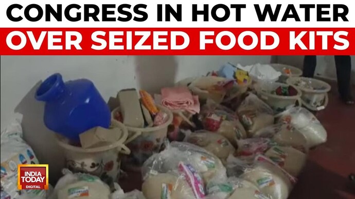 Wayanad: Case registered after food kit containing Gandhi's photos seized congress-party-food-kit-seized