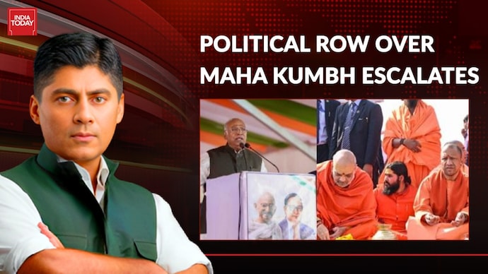 Mallikarjun Kharge targets Amit Shah over holy dip at Triveni Sangam, BJP calls Congress 'anti-Hindu'