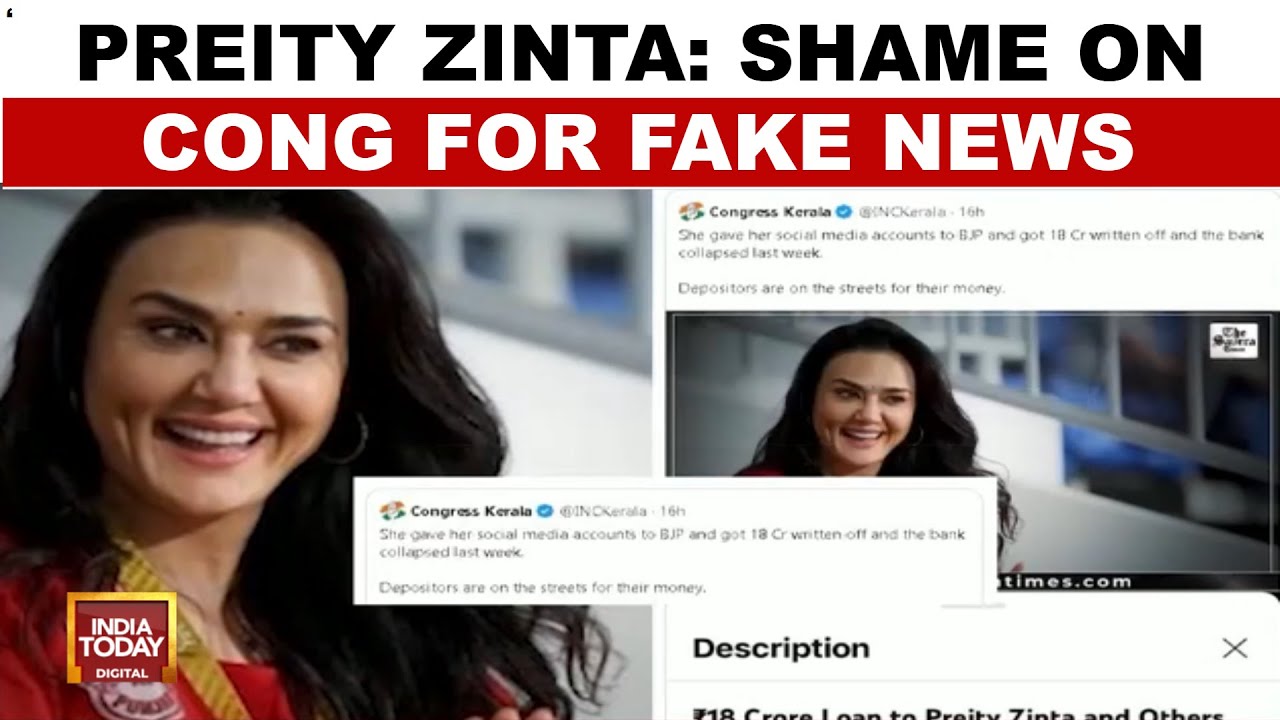 Preity Zinta refutes Kerala Congress allegations