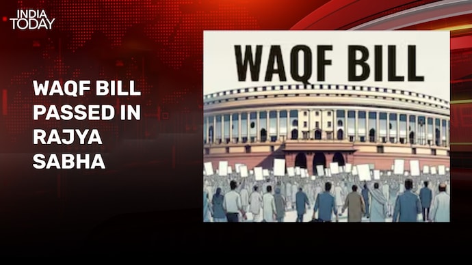 Waqf Bill cleared in Rajya Sabha amid protest by opposition