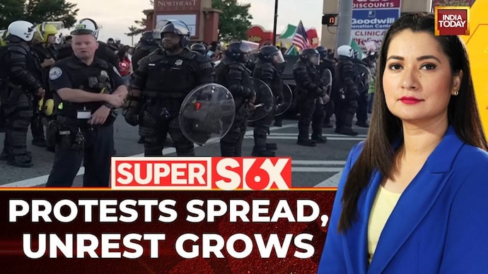 American immigration raids spark nationwide protests and violent clashes Super 6: US Immigration Reds ignited nationwide disturbance