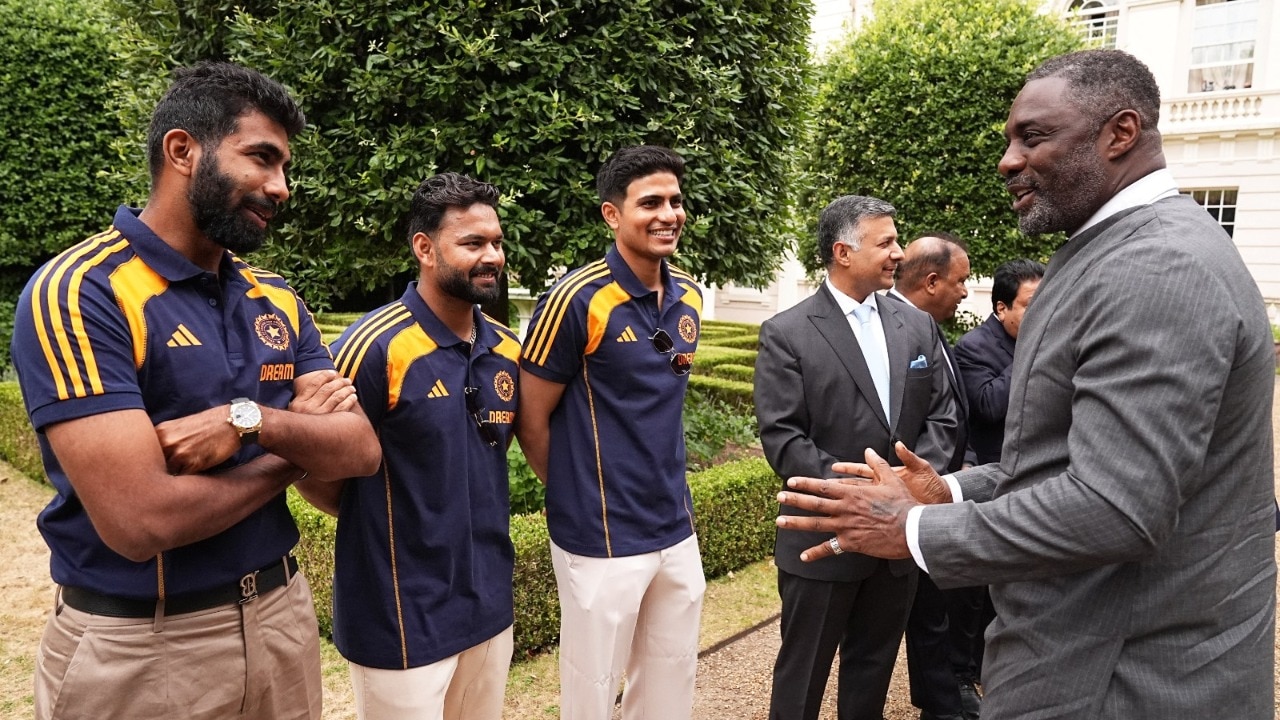 Watch: Bumrah, Pant and Gill chat with Idris Elba at King Charles' home
