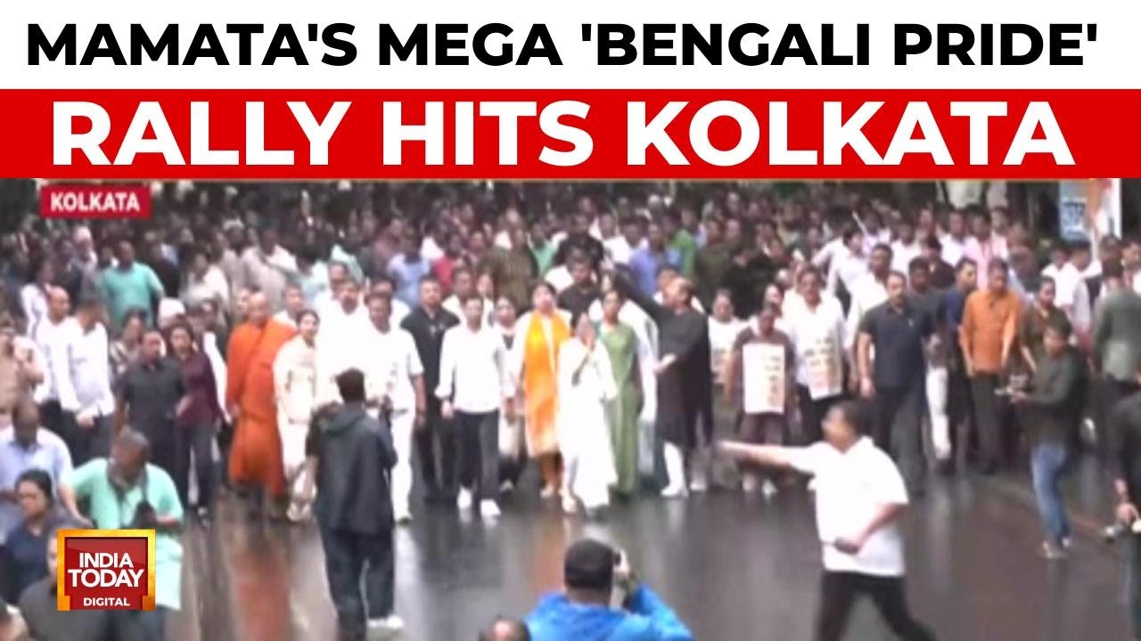 Mamata Banerjee leads march over 'targeting' of Bengali-speaking migrant workers
