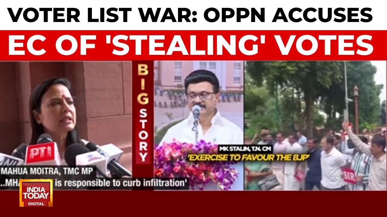 Opposition accuses Election Commission of stealing votes amid Bihar voter list row