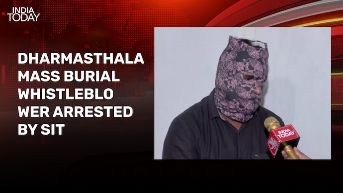 Whistleblower in Dharmasthala mass burial case arrested: Sources